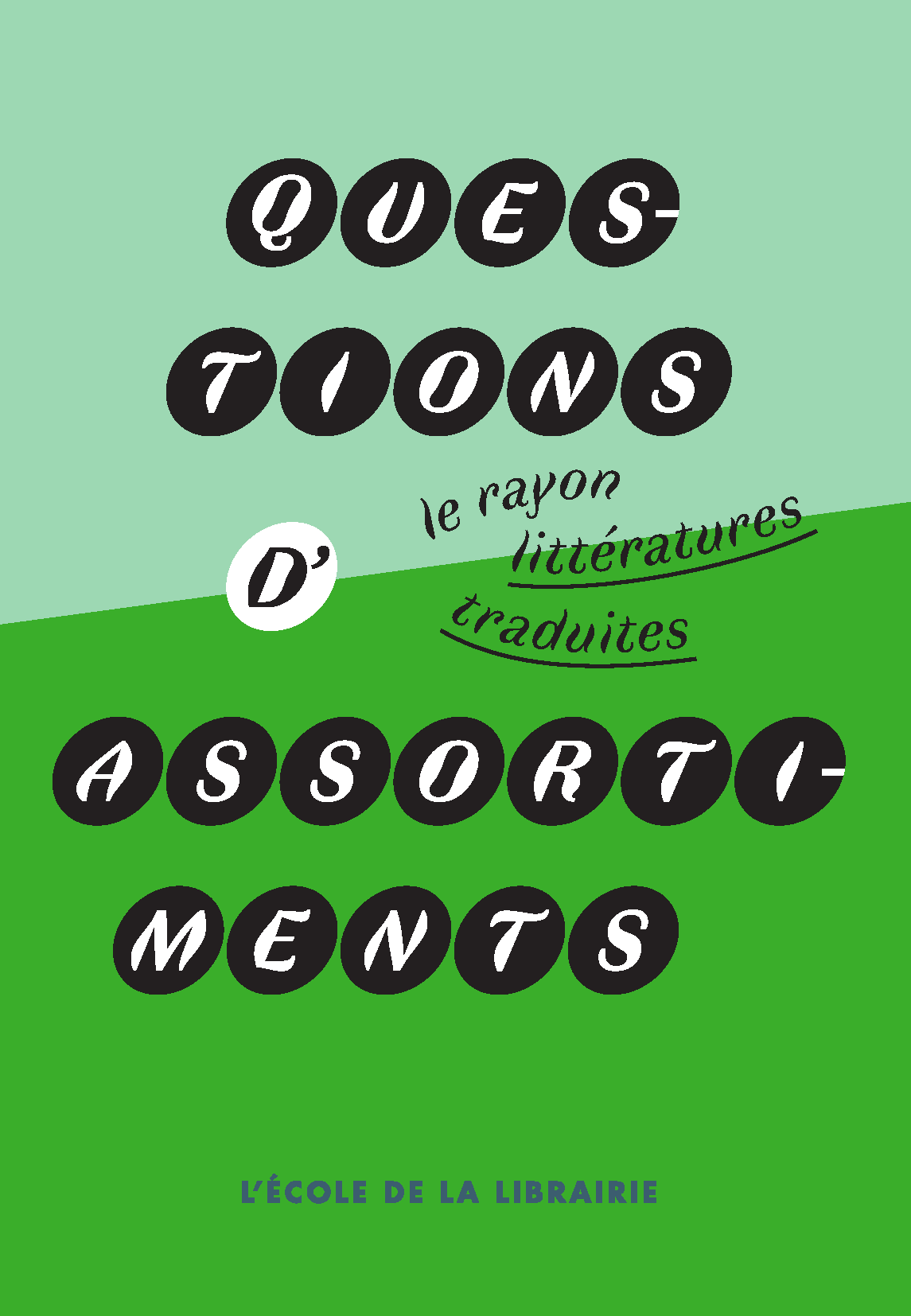 Couverture de la publication Questions d'assortiments : le rayon littératures traduites
